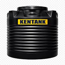 Kentank black ribbed water storage tank